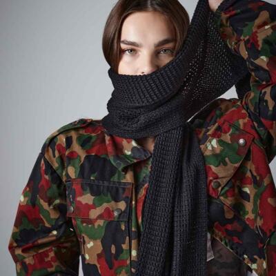 Beechfield Classic Waffle Knit Scarf Thumbnail