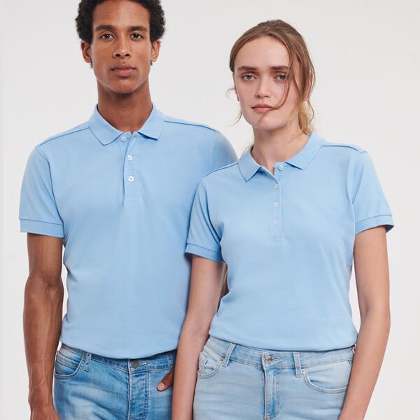 Russell Stretch Piqué Polo Shirt Thumbnail