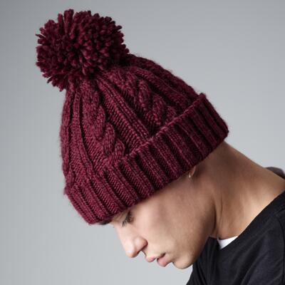 Beechfield Cable Knit Melange Beanie Thumbnail