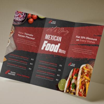 A4 Takeaway Menus Thumbnail