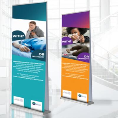 Double Sided Pull Up Roller Banners Thumbnail
