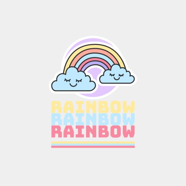t shirt design generator featuring a happy rainbow 421b el1 Thumbnail