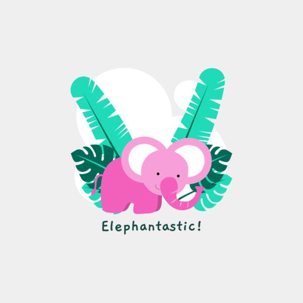 t shirt design generator featuring a sweet baby elephant 409b el1 Thumbnail