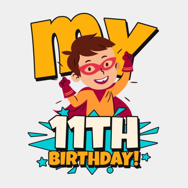 t shirt design maker for a birthday party featuring illustrated superhero kids 5643 Thumbnail