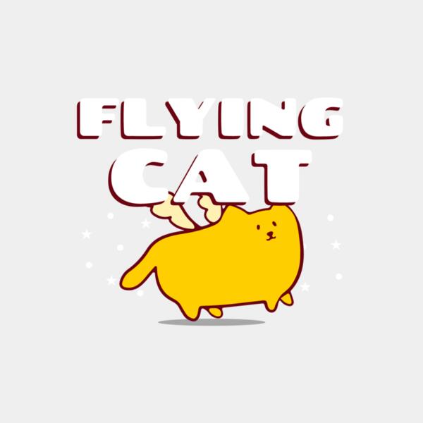 t shirt design template for kids featuring a flying cat graphic 416c el1 Thumbnail