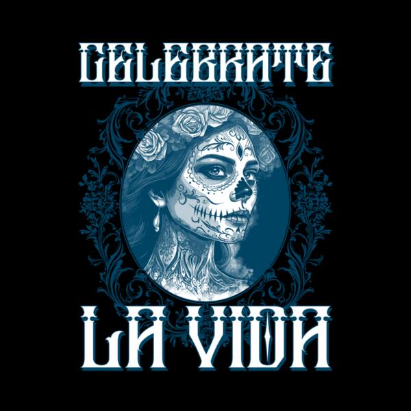 dia de muertos themed t shirt design maker featuring a chicano style 5927 Thumbnail