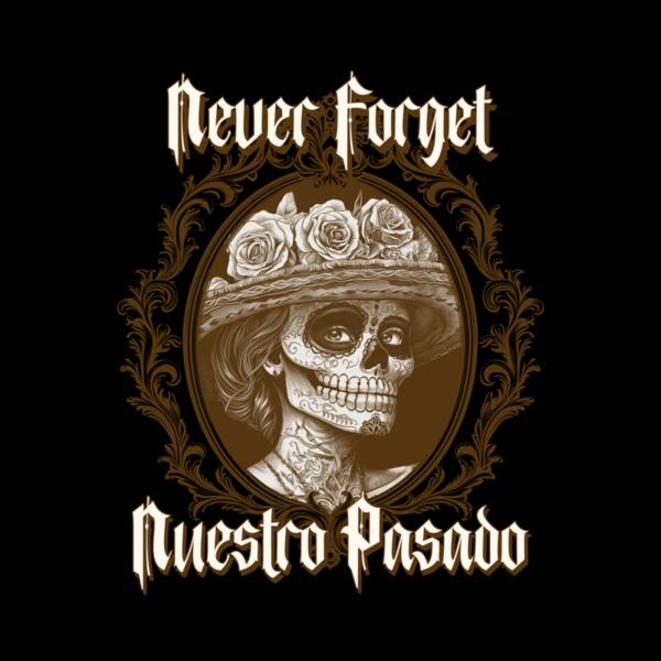 illustrated t shirt design template for dia de muertos with a chicano aesthetic 5927c Thumbnail