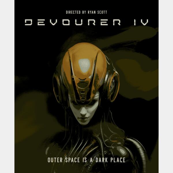 t shirt design template featuring a creature with a macabre mask inspired by a 90s alien movie 6065n  1  Thumbnail