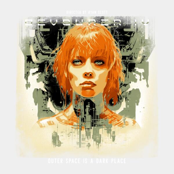 t shirt design template featuring a creature with a macabre mask inspired by a 90s alien movie 6065n  16  Thumbnail