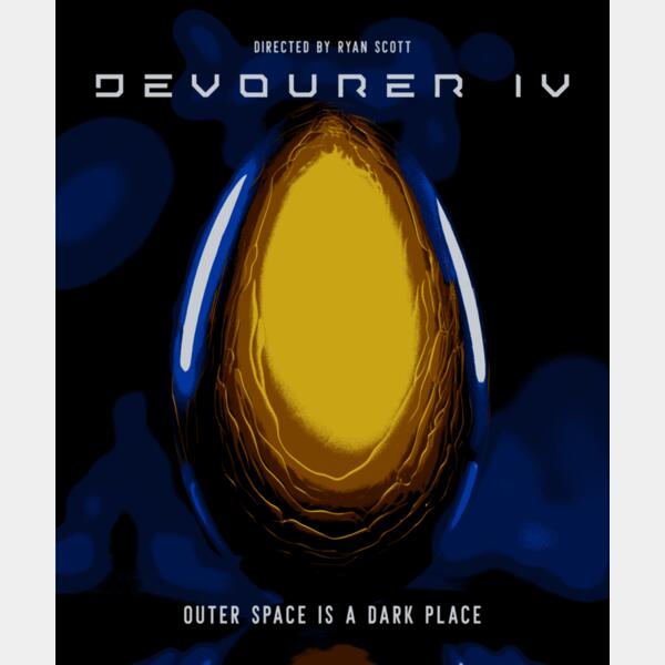 t shirt design template featuring a creature with a macabre mask inspired by a 90s alien movie 6065n  23  Thumbnail