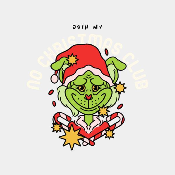 anti xmas themed t shirt design creator with a naughty grinch inspired cartoon 5559n Thumbnail