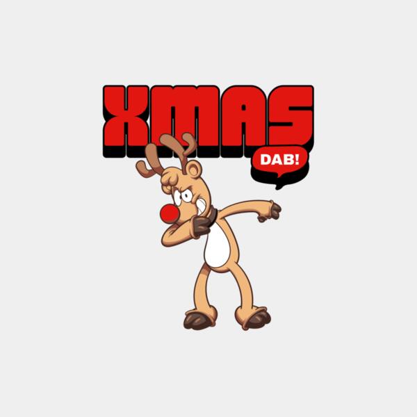 t shirt design creator featuring an illustrated christmas reindeer dabbing 5691c el1 Thumbnail