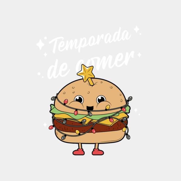 t shirt design creator featuring a smiling burger wrapped in xmas lights 5693a el1 Thumbnail
