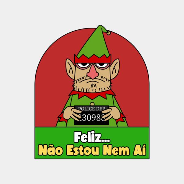 t shirt design generator featuring an anti christmas elf character illustration 4889g Thumbnail