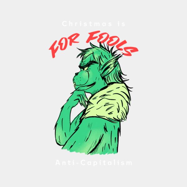 t shirt design maker with a grinch inspired illustration and an anti xmas quote 5559h Thumbnail