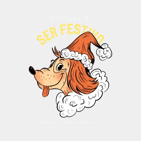 t shirt design template featuring a dog with a christmas hat 5559a  1  Thumbnail