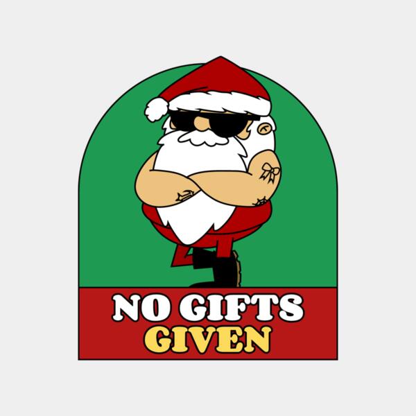 t shirt design template featuring funny anti christmas characters 4889 Thumbnail