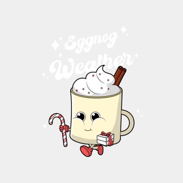 xmas themed t shirt design creator featuring an eggnog mug character 5693e el1 Thumbnail