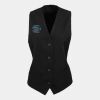 Premier Ladies Lined Waistcoat Thumbnail