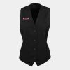 Premier Ladies Lined Waistcoat Thumbnail