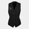Premier Ladies Lined Waistcoat Thumbnail