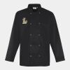 Premier Unisex Long Sleeve Stud Front Chef's Jacket Thumbnail