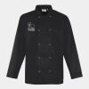 Premier Unisex Long Sleeve Stud Front Chef's Jacket Thumbnail