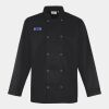 Premier Unisex Long Sleeve Stud Front Chef's Jacket Thumbnail