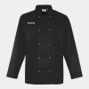 Premier Unisex Long Sleeve Stud Front Chef's Jacket Thumbnail