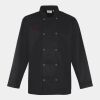Premier Unisex Long Sleeve Stud Front Chef's Jacket Thumbnail