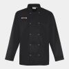 Premier Unisex Long Sleeve Stud Front Chef's Jacket Thumbnail