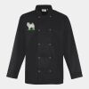 Premier Unisex Long Sleeve Stud Front Chef's Jacket Thumbnail