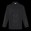 Premier Unisex Long Sleeve Stud Front Chef's Jacket Thumbnail