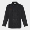 Premier Unisex Long Sleeve Stud Front Chef's Jacket Thumbnail