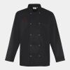 Premier Unisex Long Sleeve Stud Front Chef's Jacket Thumbnail