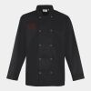 Premier Unisex Long Sleeve Stud Front Chef's Jacket Thumbnail
