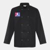 Premier Unisex Long Sleeve Stud Front Chef's Jacket Thumbnail