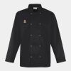 Premier Unisex Long Sleeve Stud Front Chef's Jacket Thumbnail