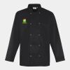 Premier Unisex Long Sleeve Stud Front Chef's Jacket Thumbnail