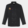 Premier Unisex Long Sleeve Stud Front Chef's Jacket Thumbnail