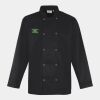 Premier Unisex Long Sleeve Stud Front Chef's Jacket Thumbnail