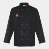 Premier Unisex Long Sleeve Stud Front Chef's Jacket Thumbnail