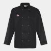 Premier Unisex Long Sleeve Stud Front Chef's Jacket Thumbnail