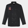 Premier Unisex Long Sleeve Stud Front Chef's Jacket Thumbnail