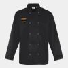 Premier Unisex Long Sleeve Stud Front Chef's Jacket Thumbnail