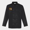 Premier Unisex Long Sleeve Stud Front Chef's Jacket Thumbnail