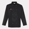 Premier Unisex Long Sleeve Stud Front Chef's Jacket Thumbnail