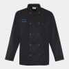 Premier Unisex Long Sleeve Stud Front Chef's Jacket Thumbnail