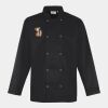 Premier Unisex Long Sleeve Stud Front Chef's Jacket Thumbnail