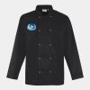 Premier Unisex Long Sleeve Stud Front Chef's Jacket Thumbnail
